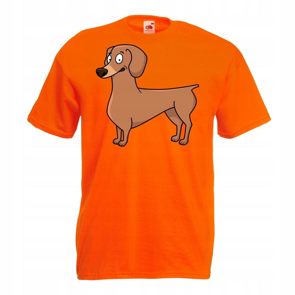 

Koszulka pies piesek kreskówka L pomarańczowa
