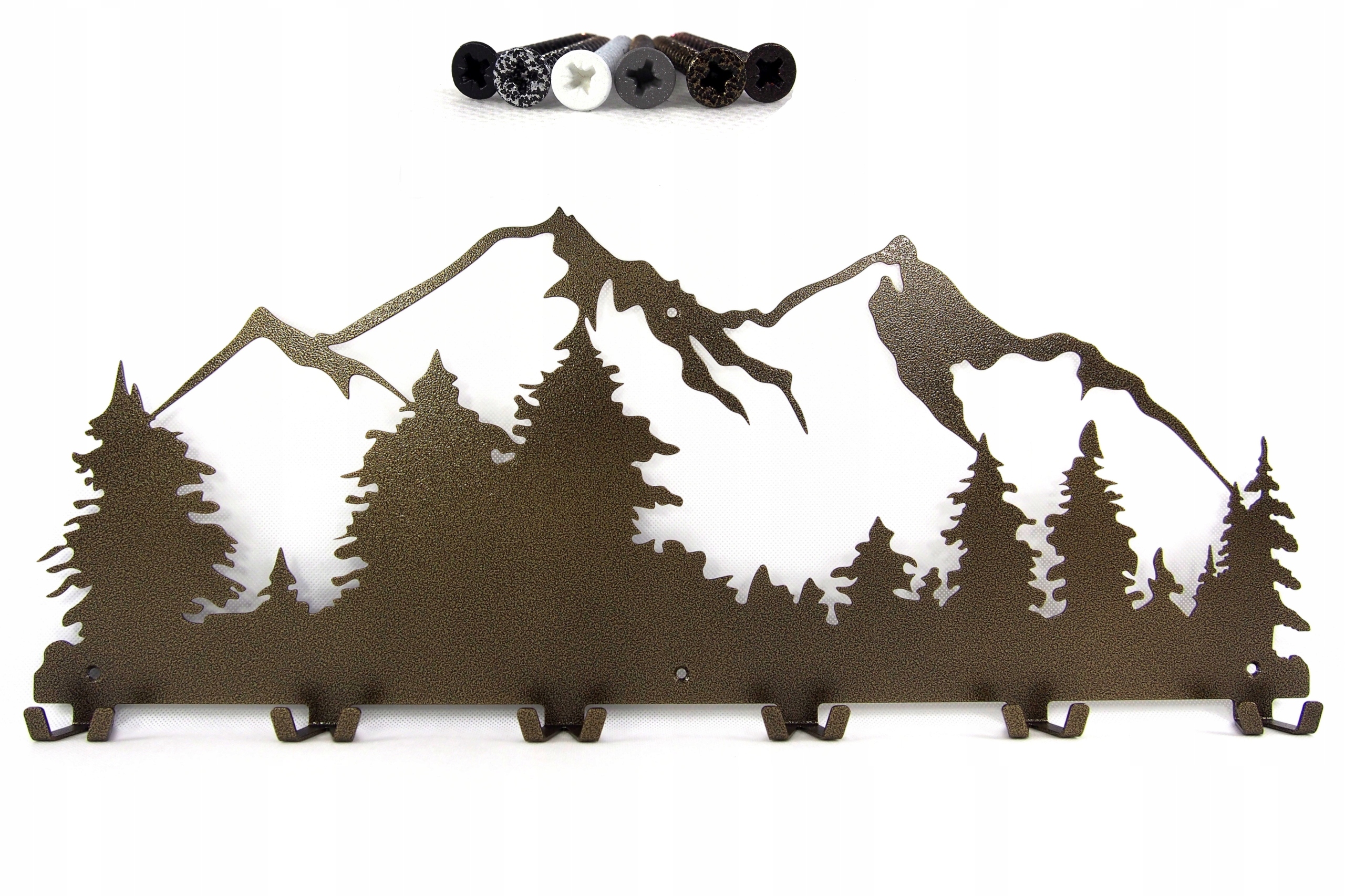 Věšák na oblečení, klíče, Hory, dvojité háčky