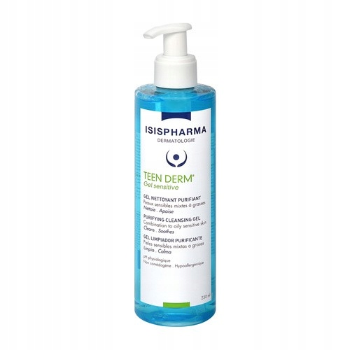 Isispharma Teen Derm Gel Sensitve Oczyszczający żel do mycia twarzy 400ml