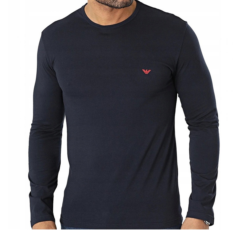 Emporio Armani tričko s dlouhým rukávem, tmavě modré, 111653-3R722-00135, velikost XL