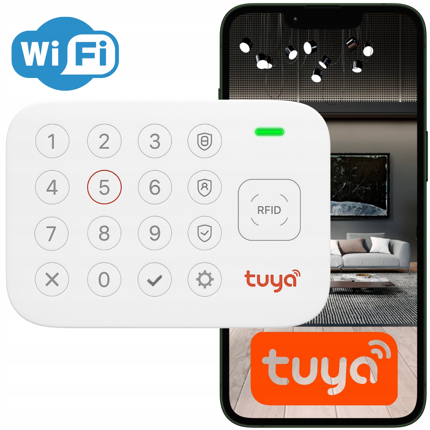 Bezdrátový Alarmový Systém Pro Domácnost Wifi Smart Tuya Sada Aplikace