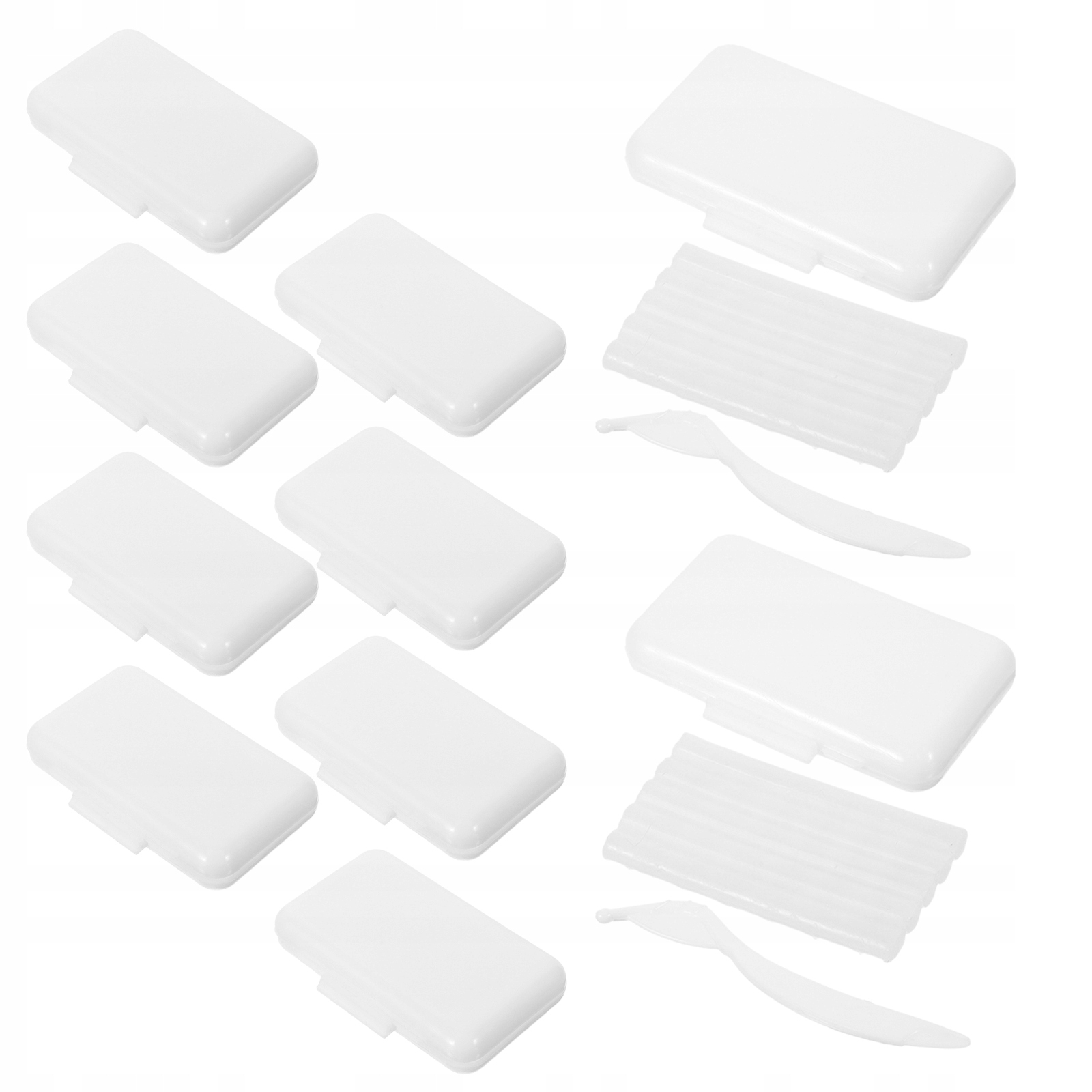 10 Pudełek Aparatu Stomatologicznego Wosk Stomatologiczny Wosk Ochronny Osoba nosząca aparat woskowy