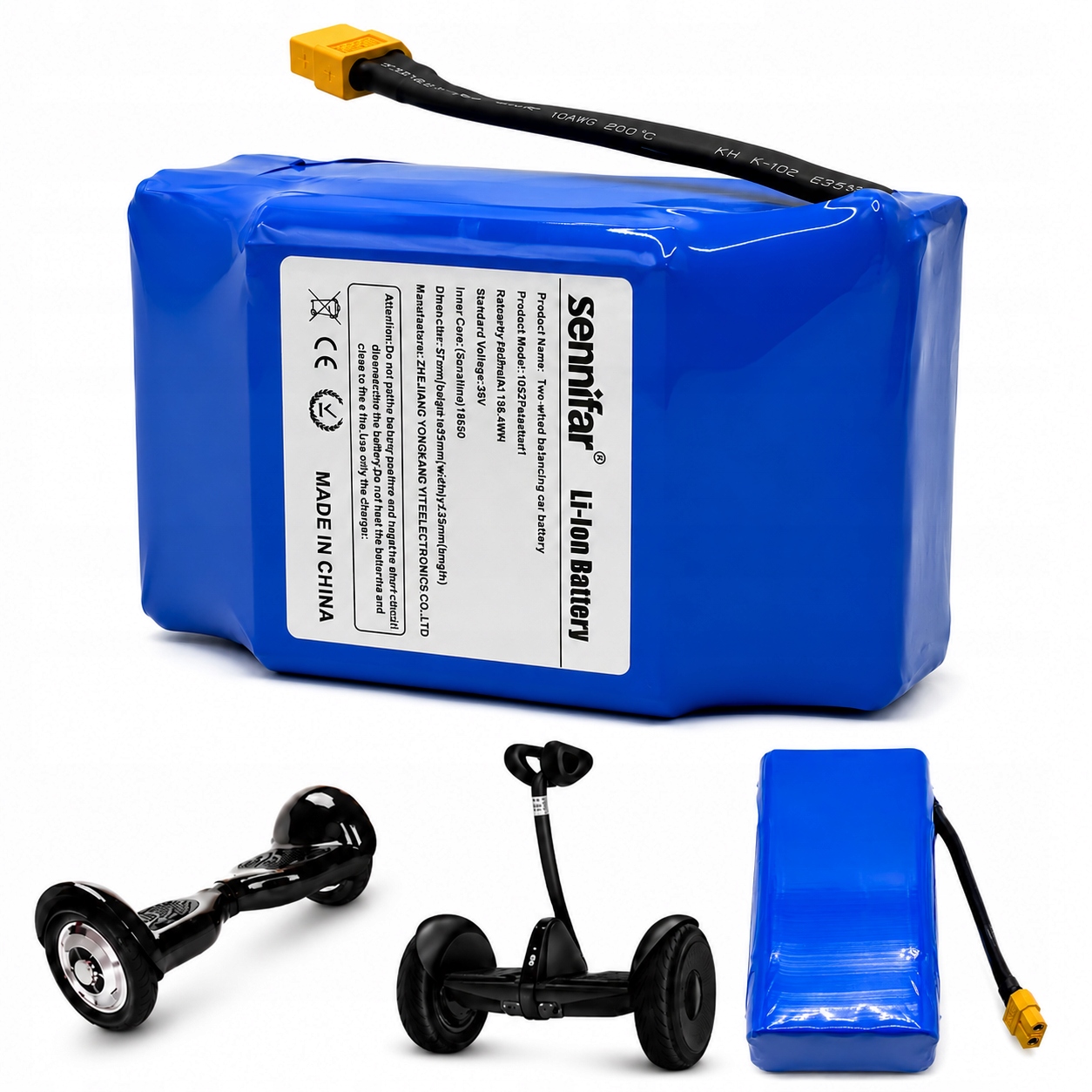 Baterie Akumulátor pro Hoverboard Skateboard Manta Samsung 10S2P 4.4Ah