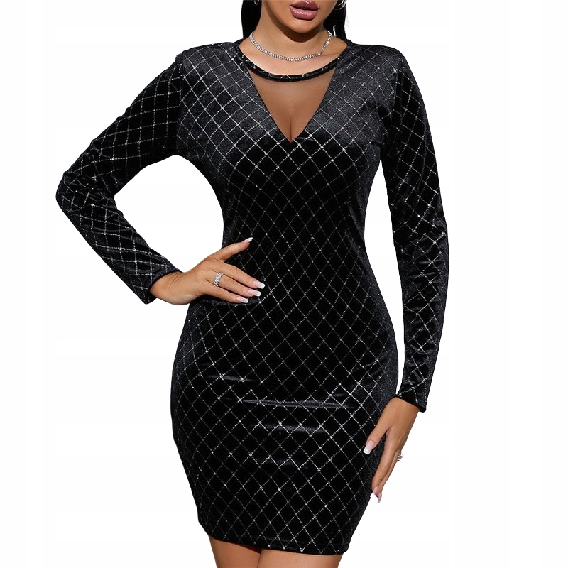 Sukienka wieczorowa z kryształkami