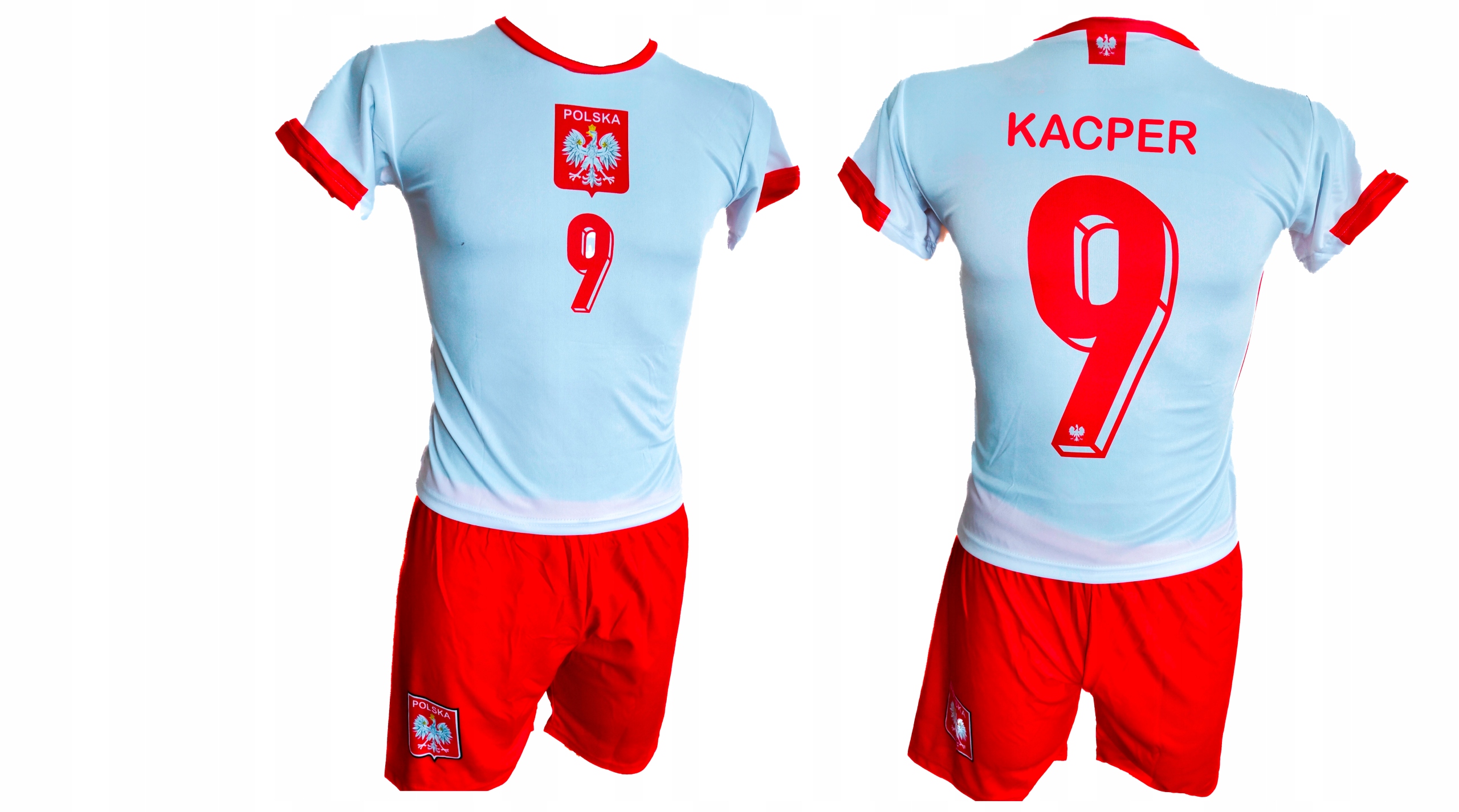 Fotbalové oblečení Polsko Vlastní potisk Personalizace tričko kraťasy 134