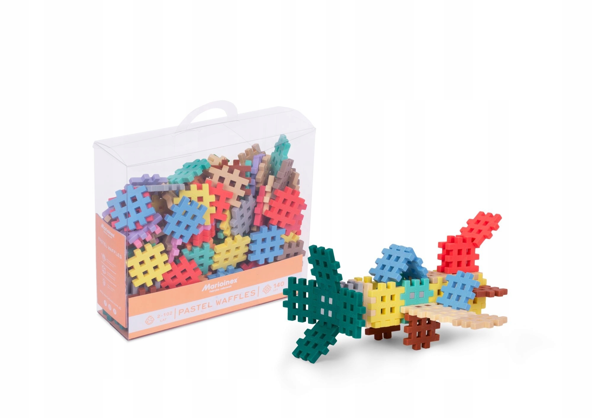

Klocki Waffle Wafle Mini Pastel Marioinex 140 El.