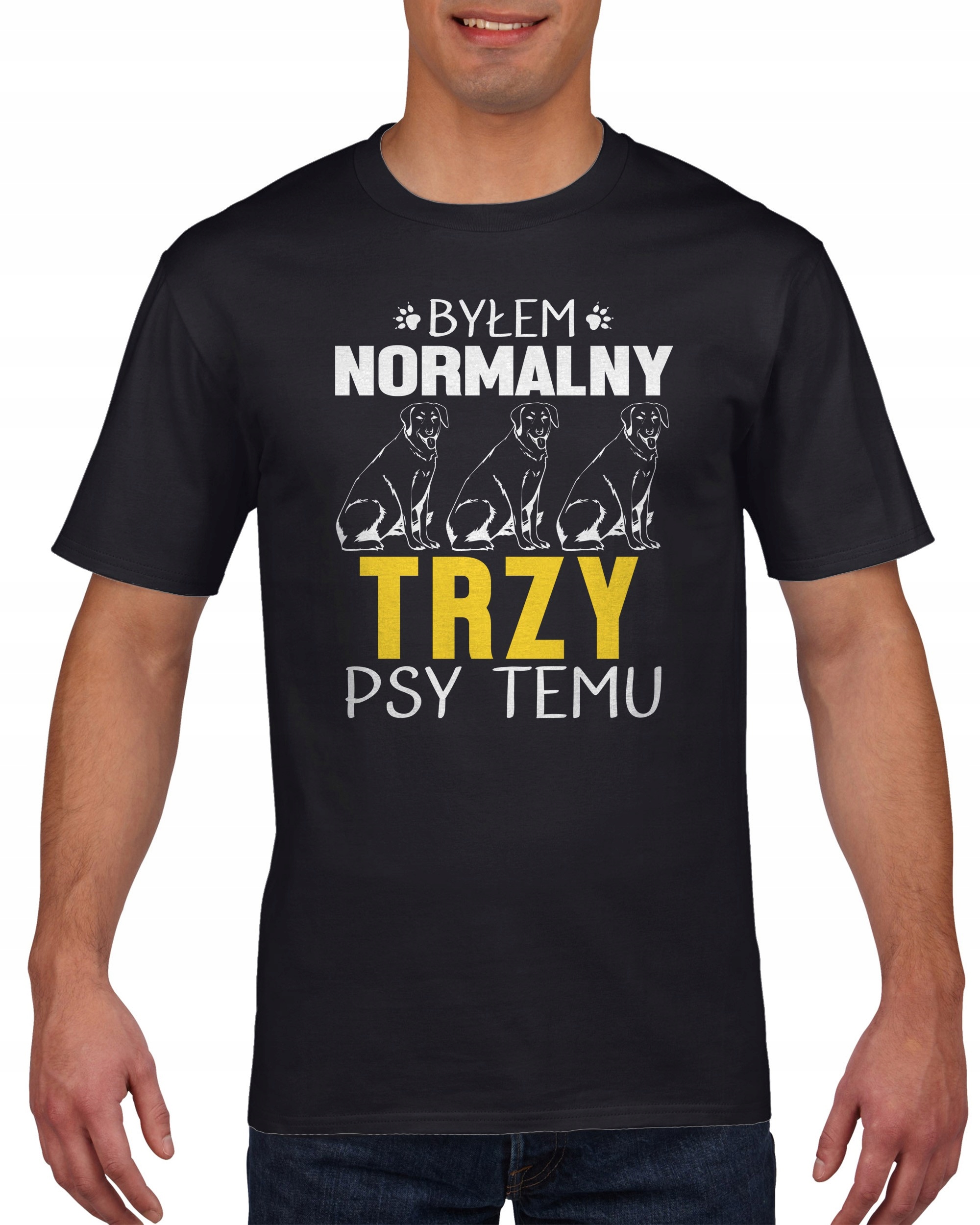 

Koszulka męska Byłem normalny trzy psy temu XXL