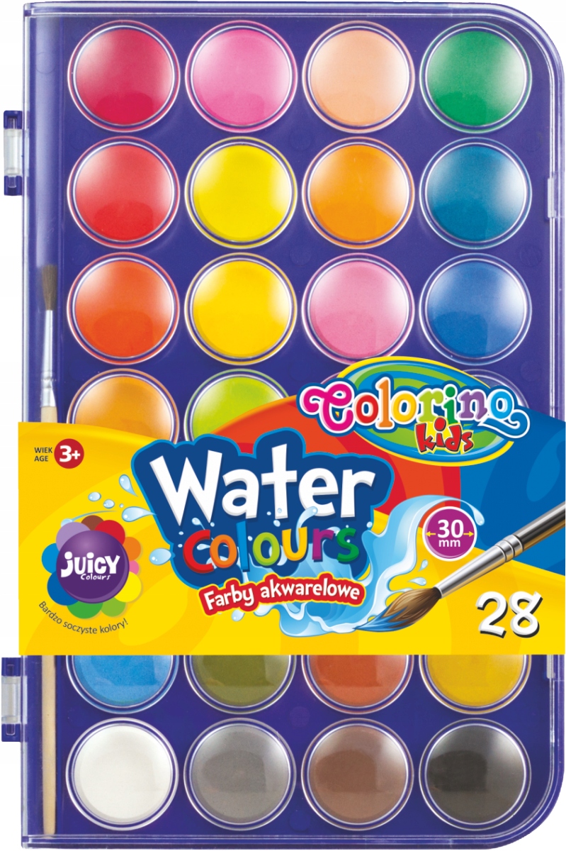 

Farby Akwarelowe Wodne Akwarele 28 Kol Colorino