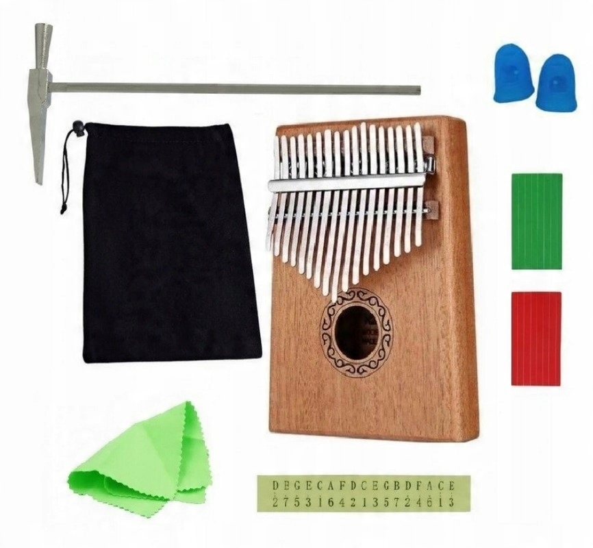 

Vibe K1 Canca Insimbi kalimba 17-klawiszowa Zestaw