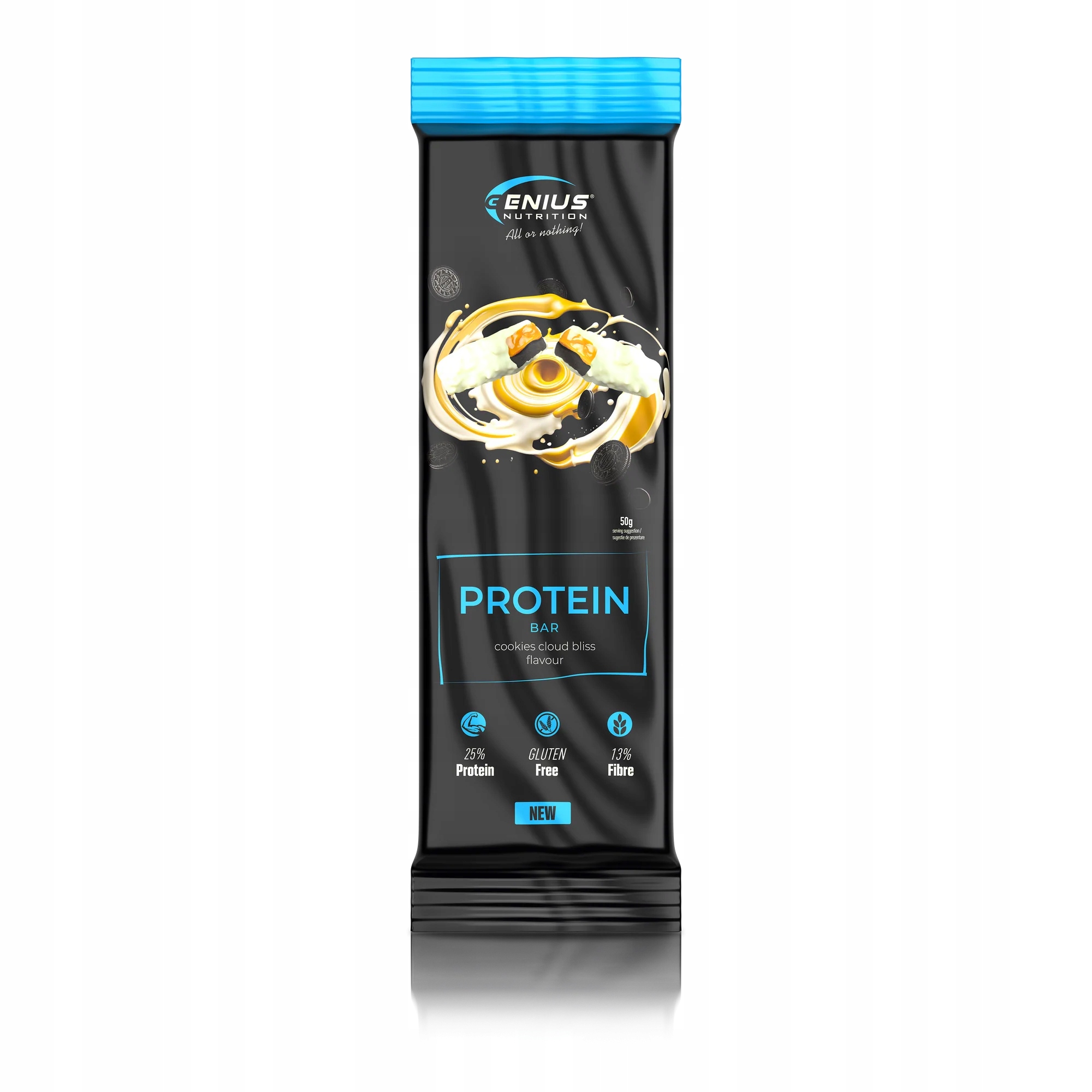 BATON PROTEINOWY GENIUS NUTRITION MULTILAYER PROTEIN BAR 50g CIASTECZKOWY