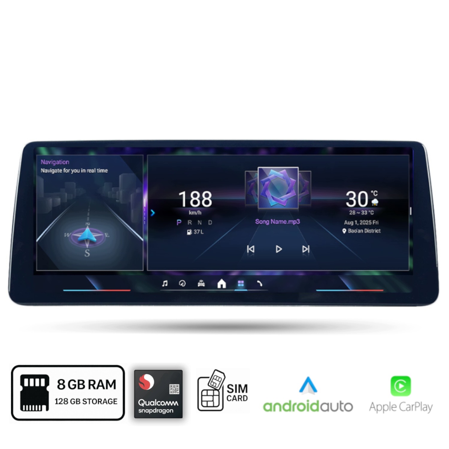 Rádio Android Bmw E60 E61 CiC Android Auto Carplay Qualcomm 680 8 Gb Ram