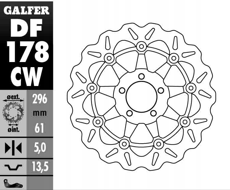 Galfer Brzdový Kotúč Kawasaki ZX6R (98-99)