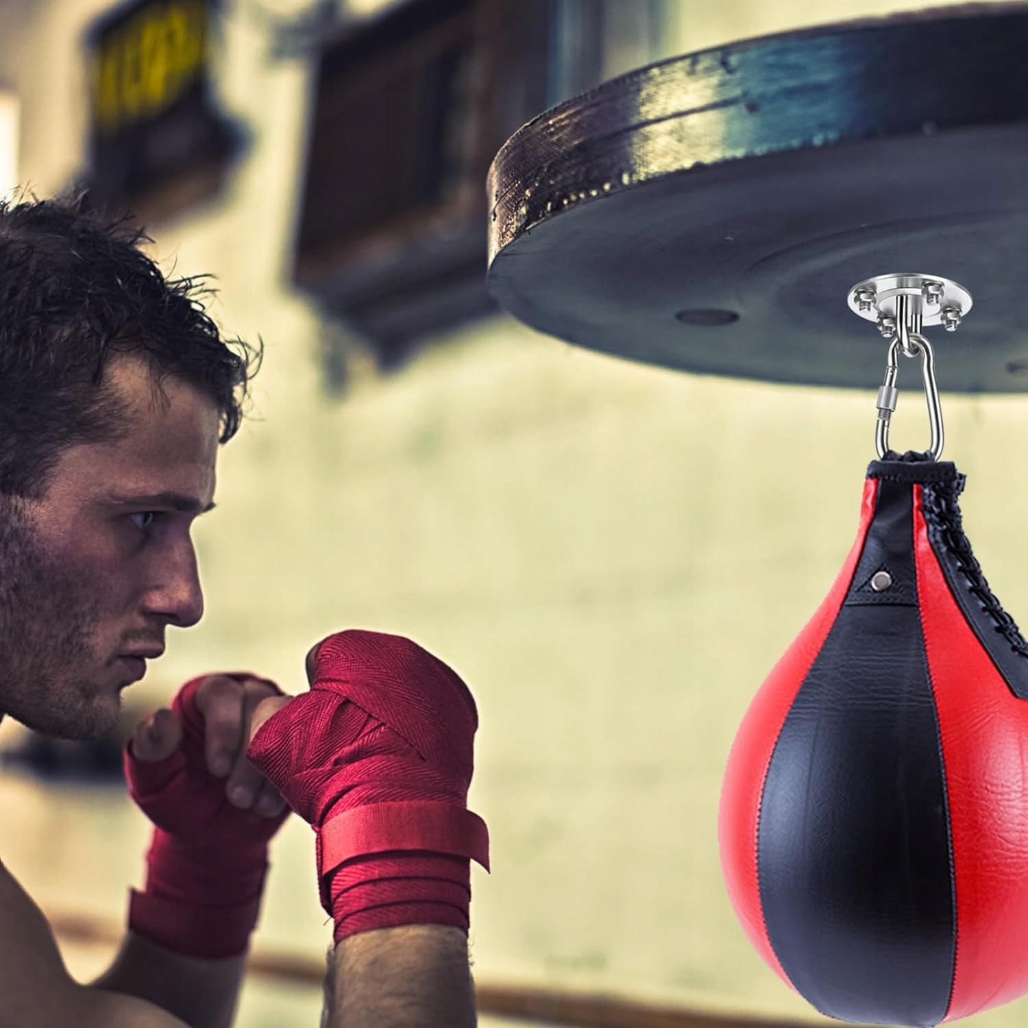 HACZYK DO SUFITU WISZĄCEGO OBROTOWY HAK SUFITOWY STALI NIERDZEWNEJ O 360° Waga produktu z opakowaniem jednostkowym 0.35 kg