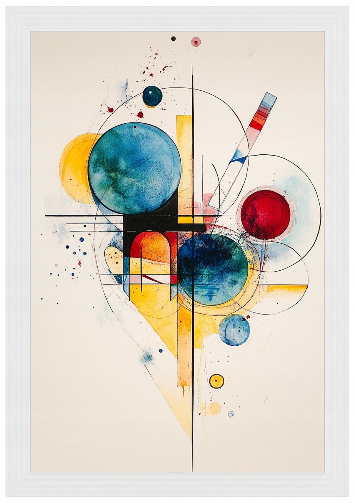 Plakát Rámeček Abstrakce Geometrie Styl Bauhaus Kandinskij 40x60