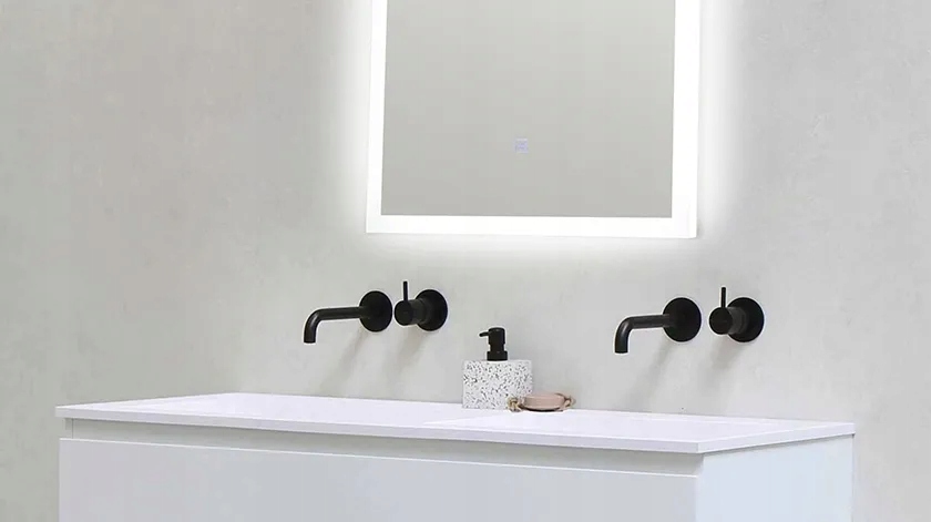 Lustro ścienne Balneo prostokąt 39 x 50 mm Typ lustra ścienne