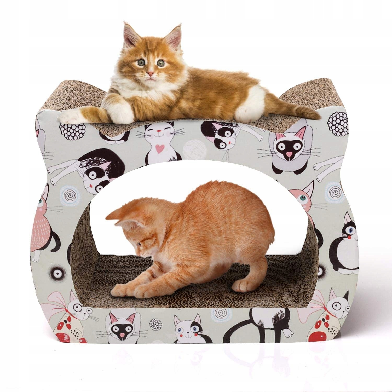 Levně Nobleza Škrabadlo Dolů Hora z Kartonu 39x29x22 CM