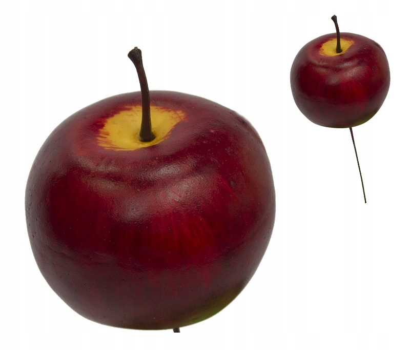 

Dekoracja Jabłko 16cm Stroik Święta na druciku