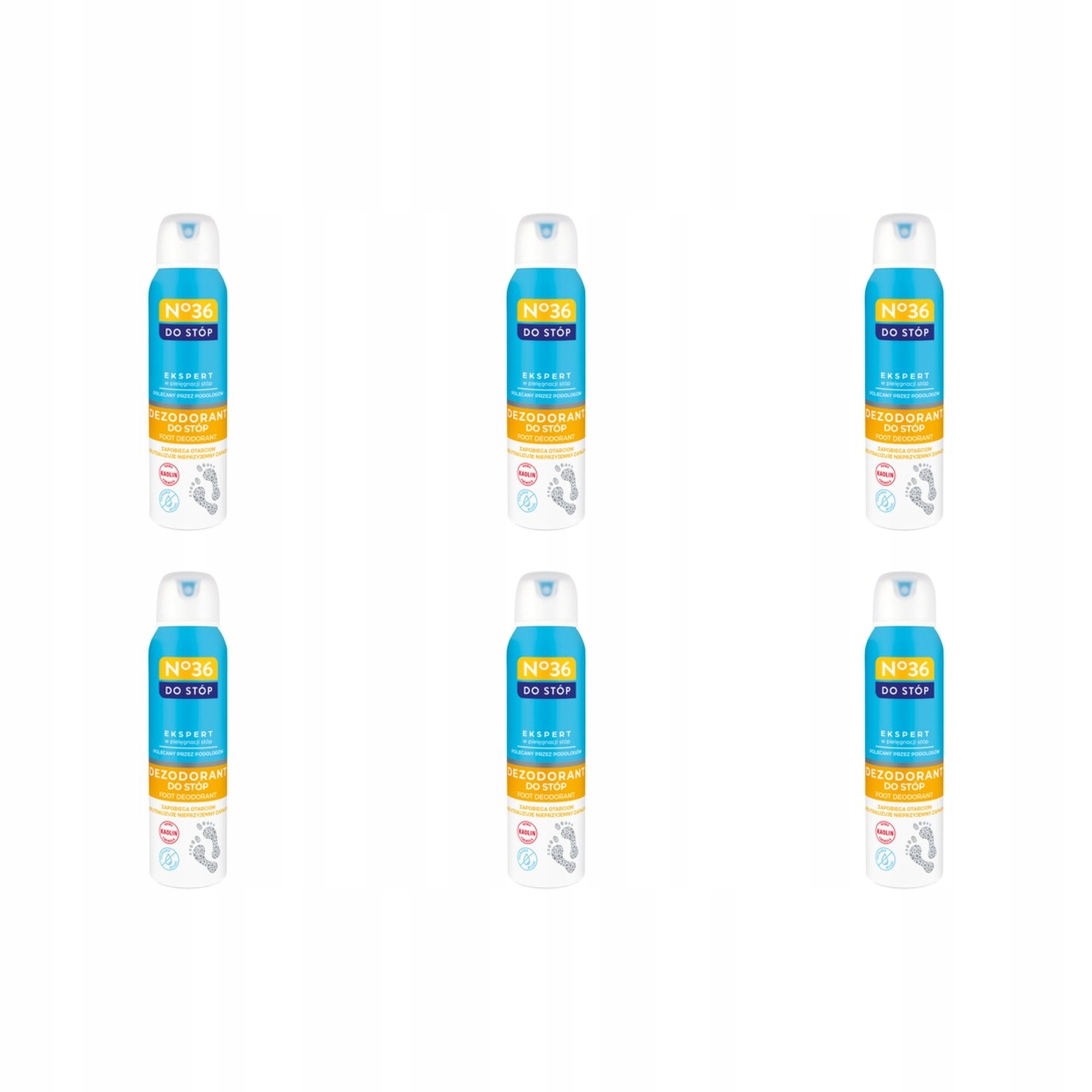6x Dezodorant do stóp No36 z kaolinem