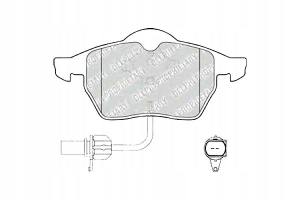 Delphi Brzdové Destičky Audi A4 A6 Seat Exeo Exeo