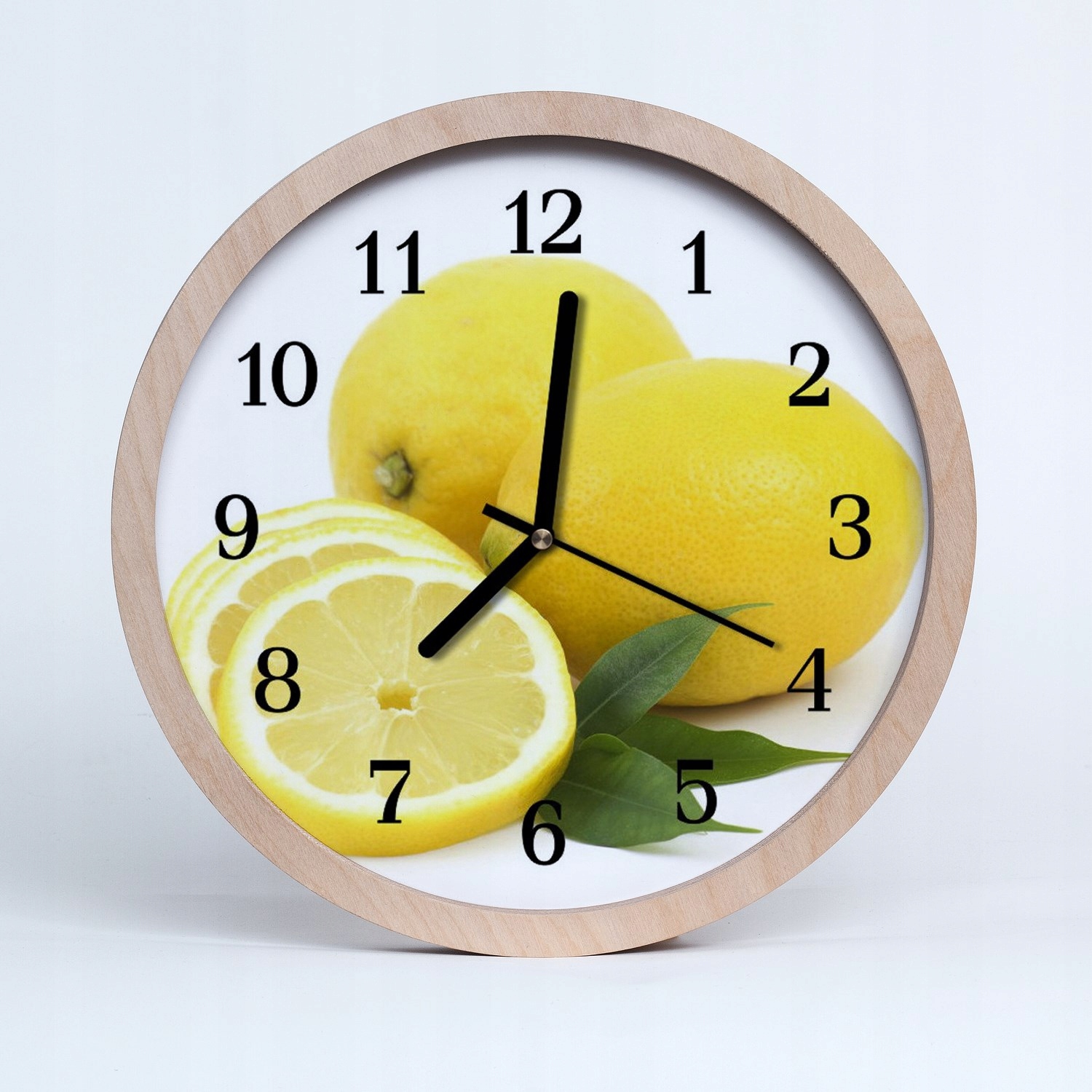 Rustikální hodiny do obývacího pokoje, loft, citrony, ovoce, 25 cm