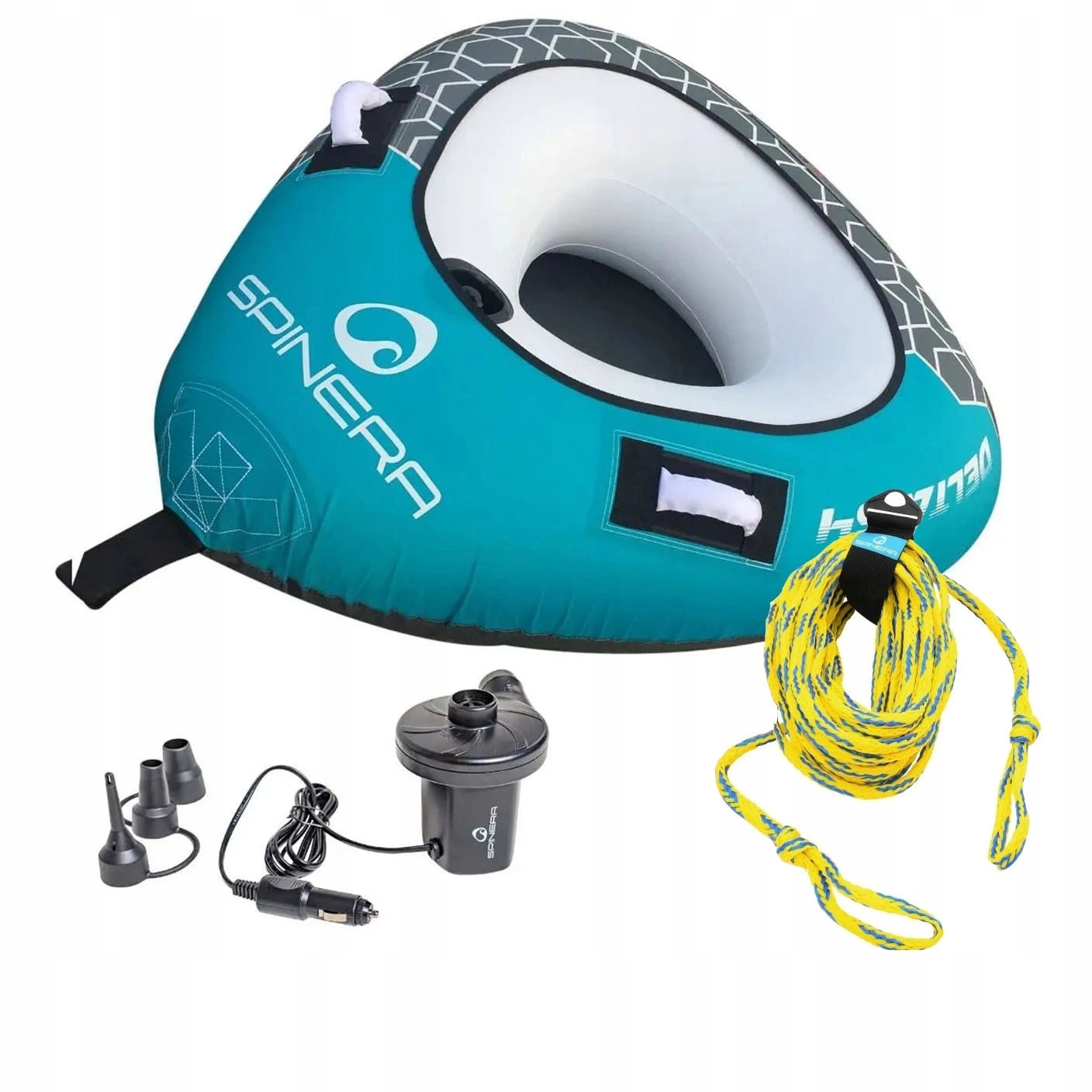 Jednomístné tažné kolo Spinera Delta 54 pumpa lano