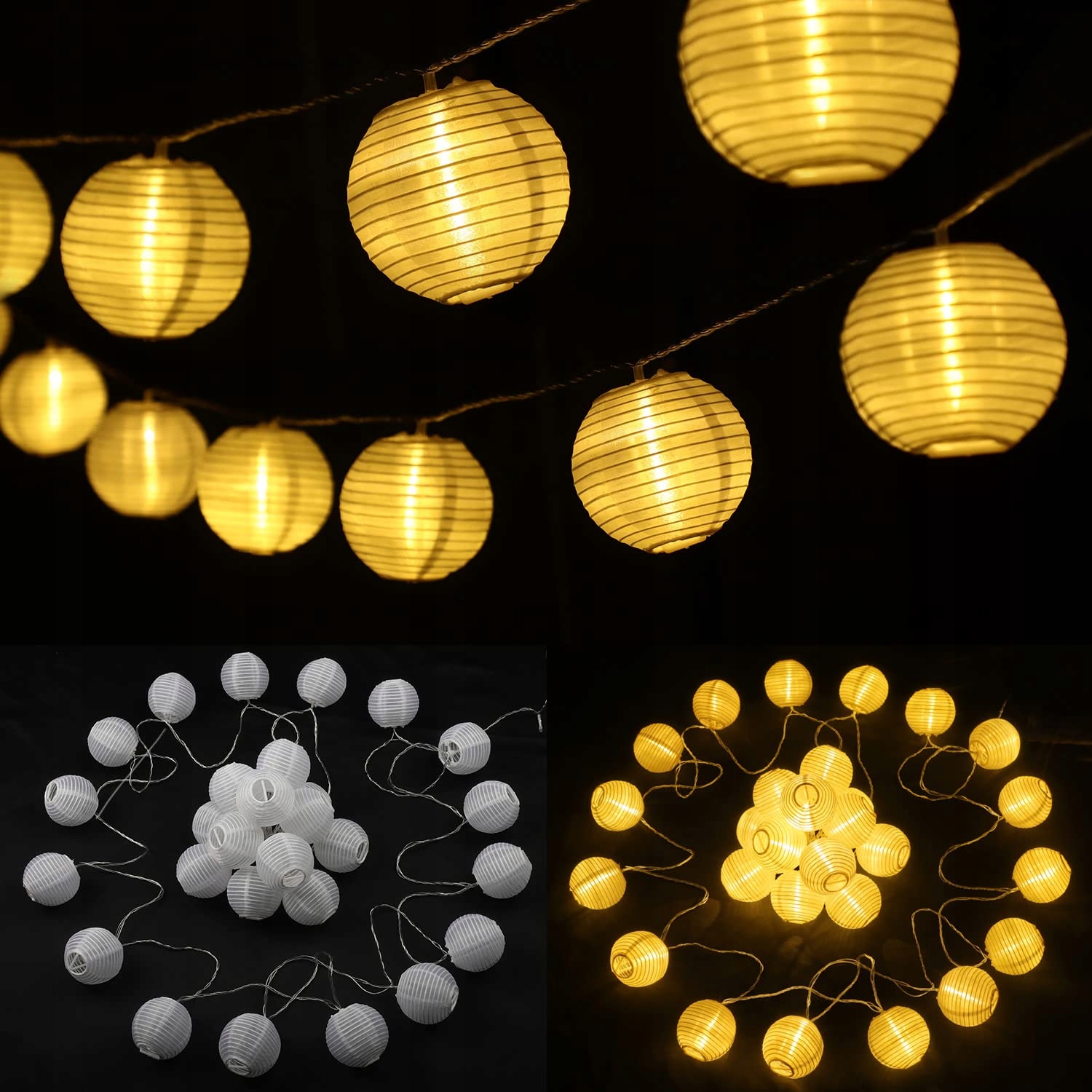 STARRYEVER Lampki LED 10M 40 Lampionów 8 Trybów Pilot Ogród Balkon — miniatura 4