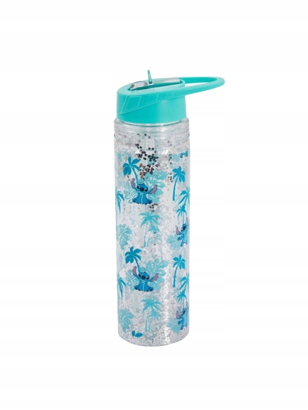 

Bidon butelka słomka brokat Disney Stitch 550 ml