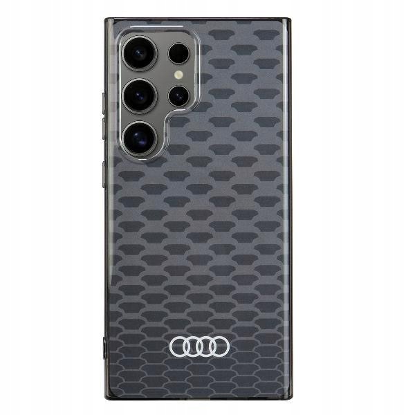 Audi IML Stitching Pattern MagSafe Case S24 Ultra S928 czarny/black hardcas