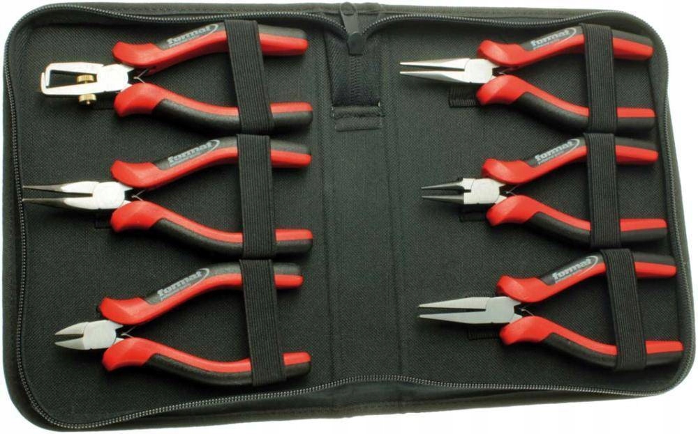 Sada kleští pro elektroniku V Pouzdru, 6-dílná Format