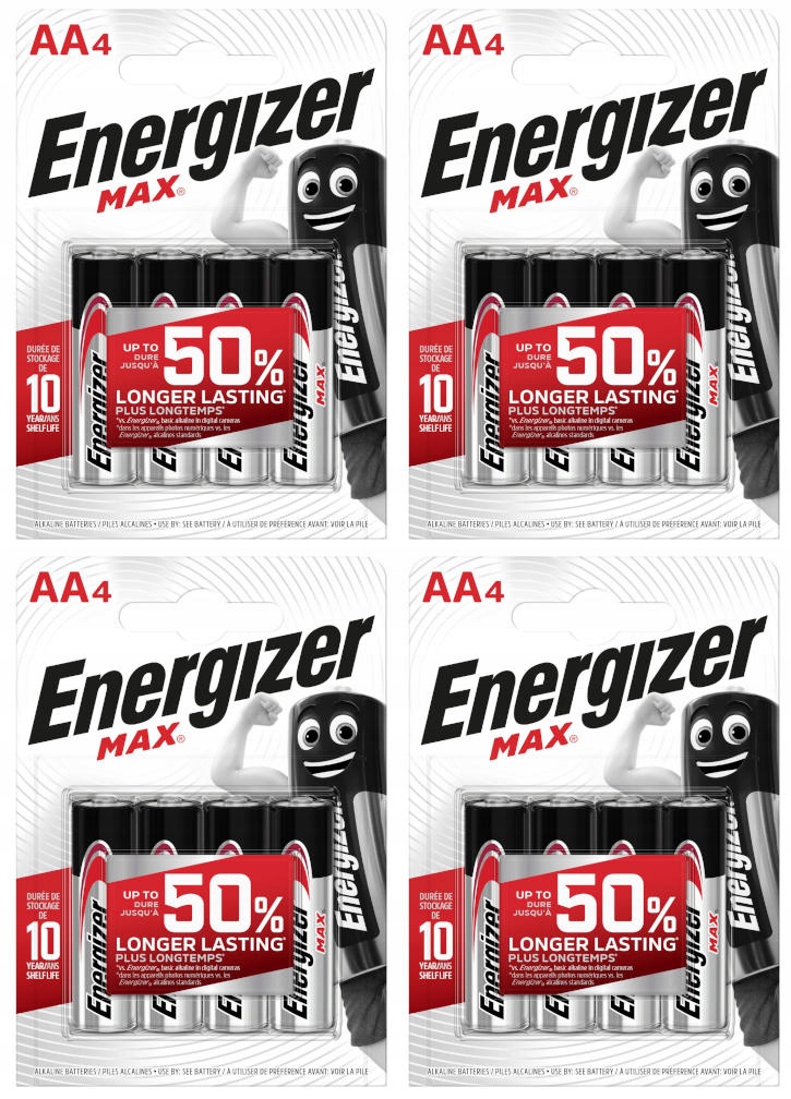 Щелочная батарея Energizer AA (R6)4 шт.