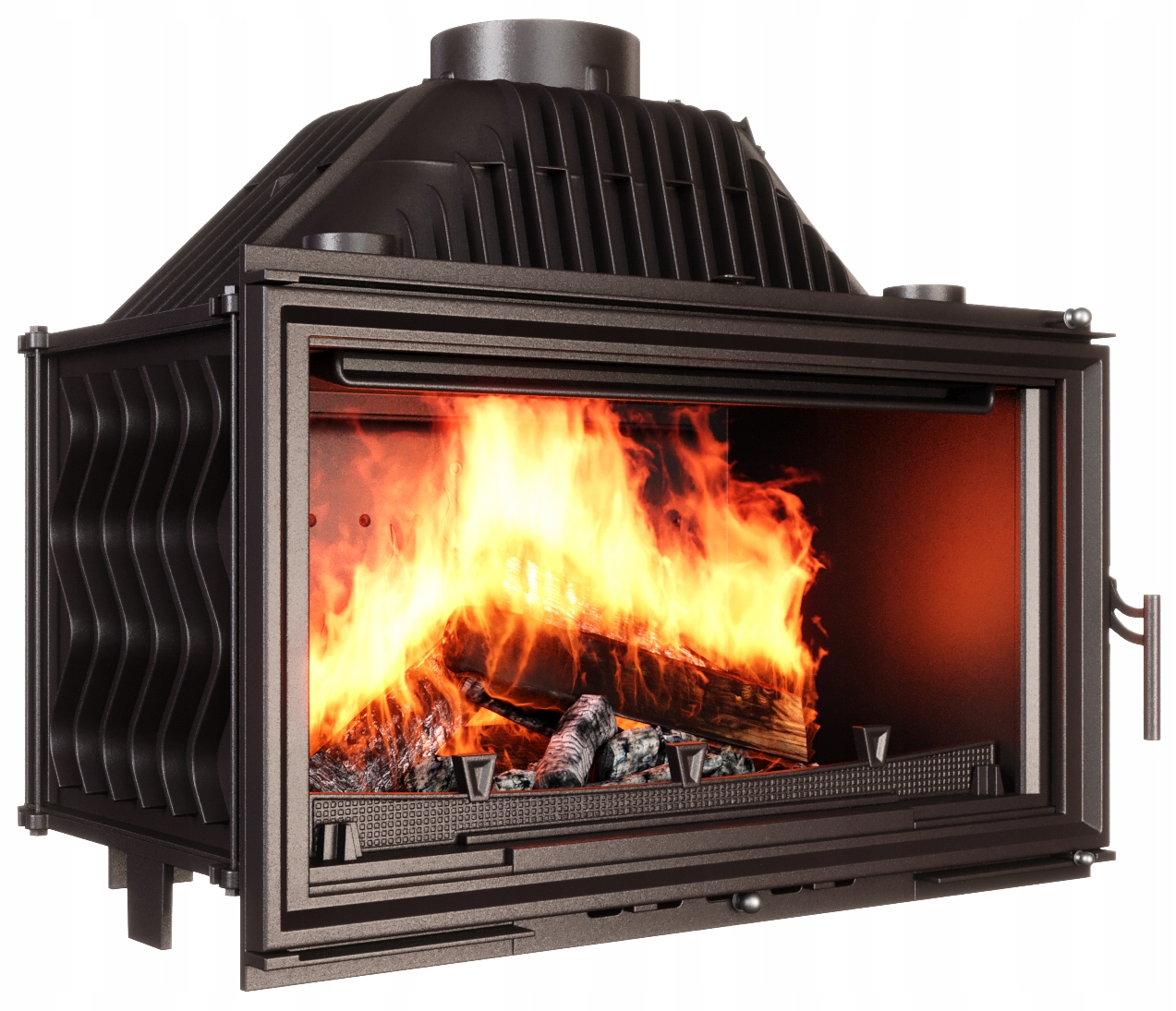 Krbová vložka litinový krb 16,3 kW kamna na vzduchové dřevo W15 fi 200