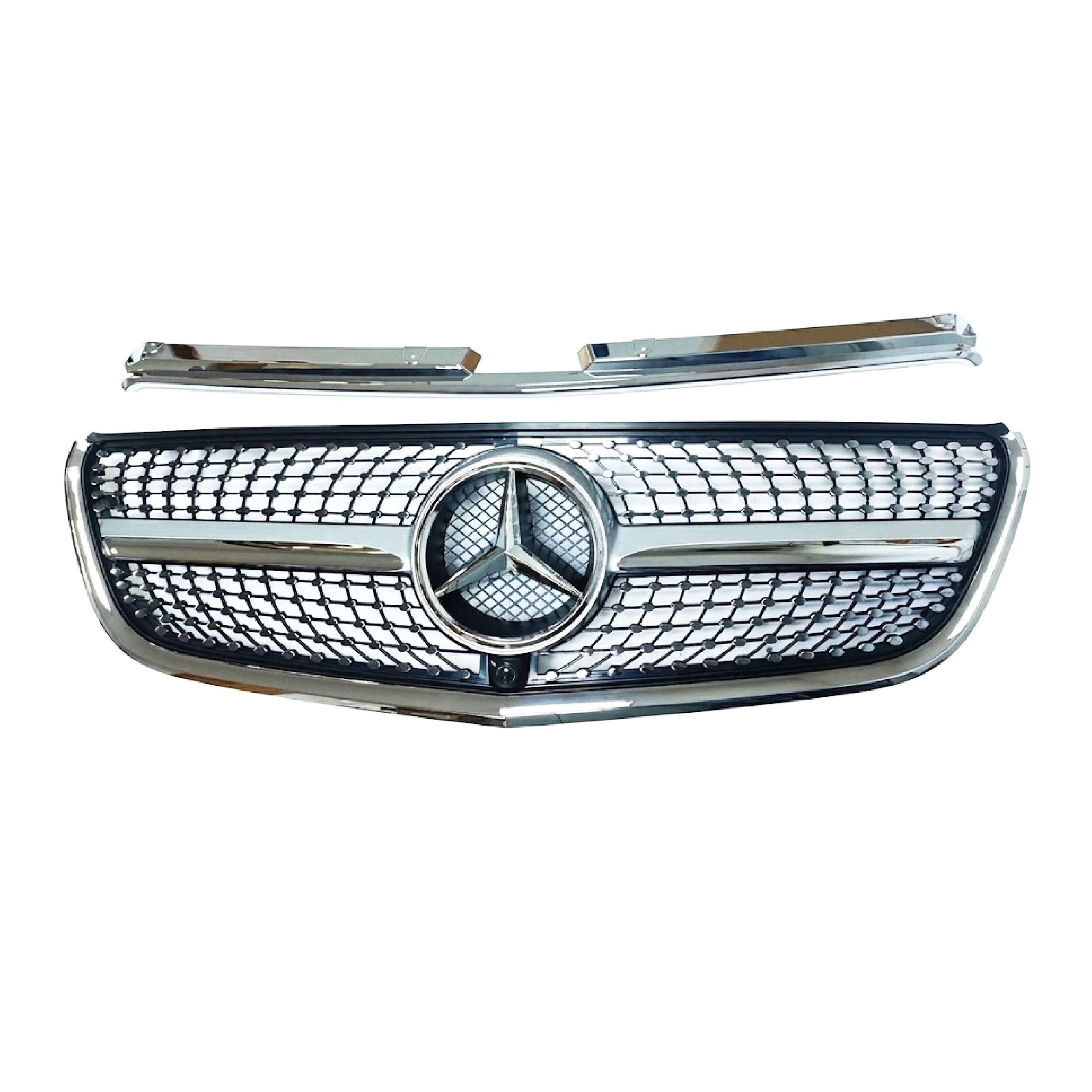 Saténová přední atrapa Otvor pro kameru Mercedes-Benz Vito W447 2014–2019