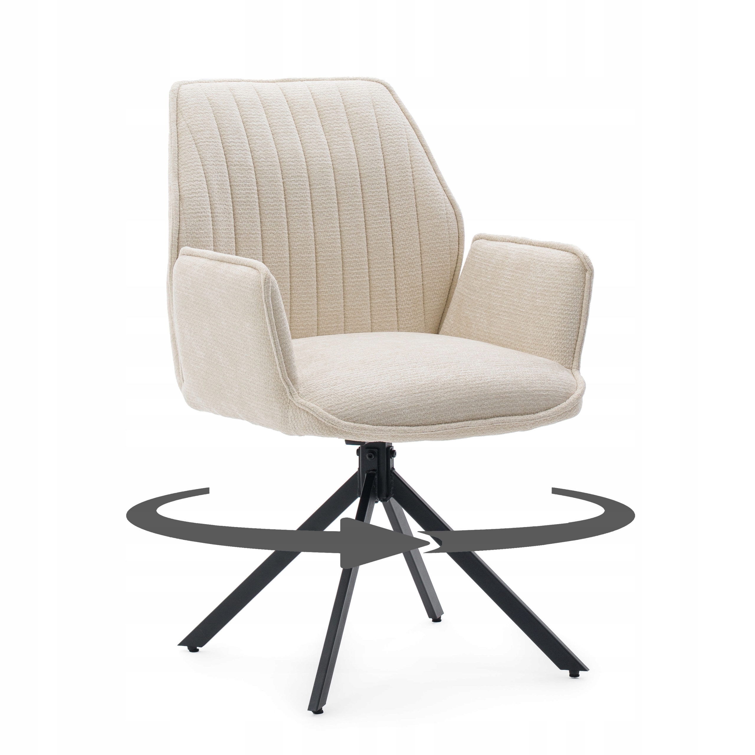 Čalouněná Otočná Židle Do Obývacího Pokoje A Jídelny Šenilová Merano