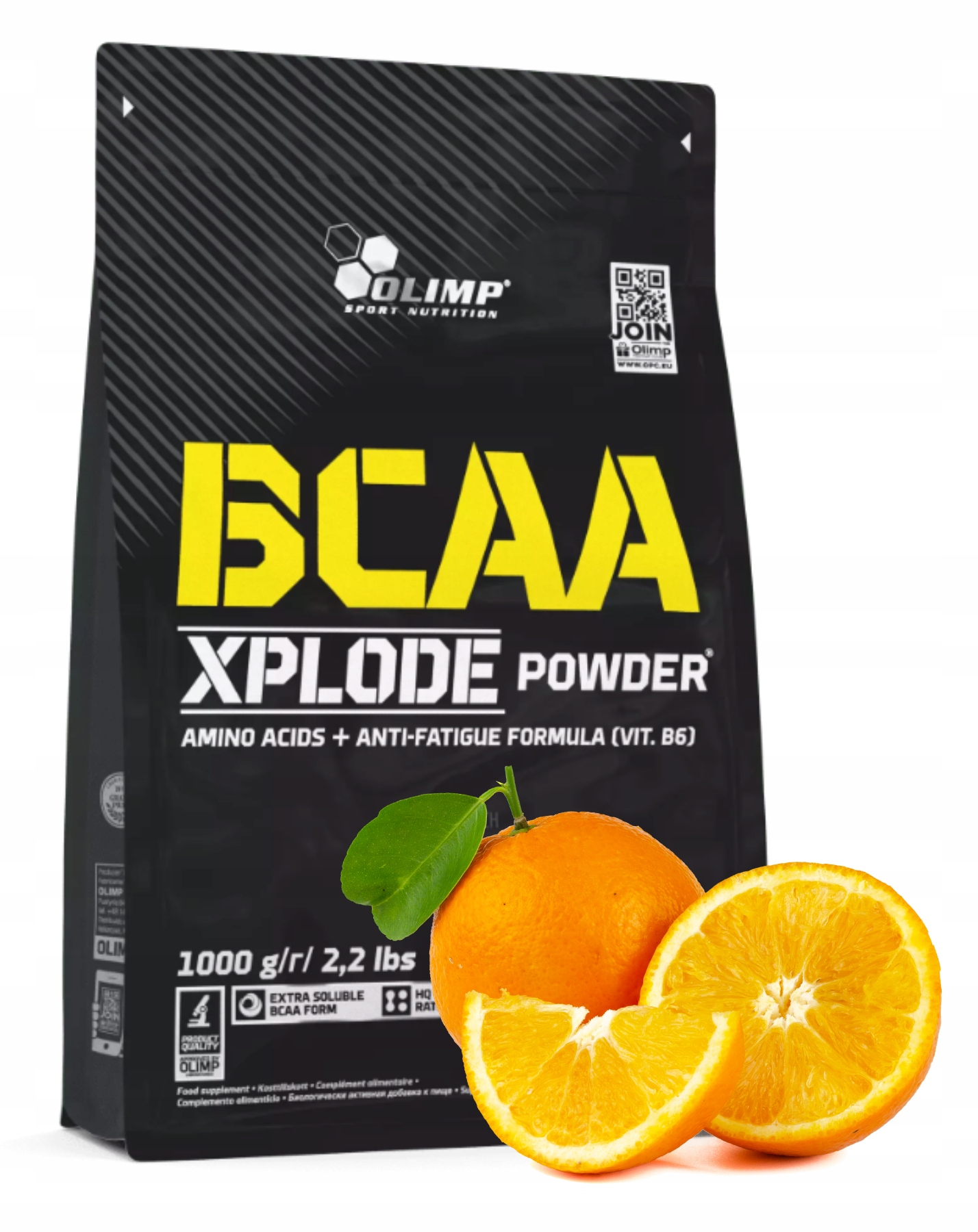 Olimp Bcaa Xplode Powder 1000 g Pomeranč Aminokyseliny Regenerace Masa