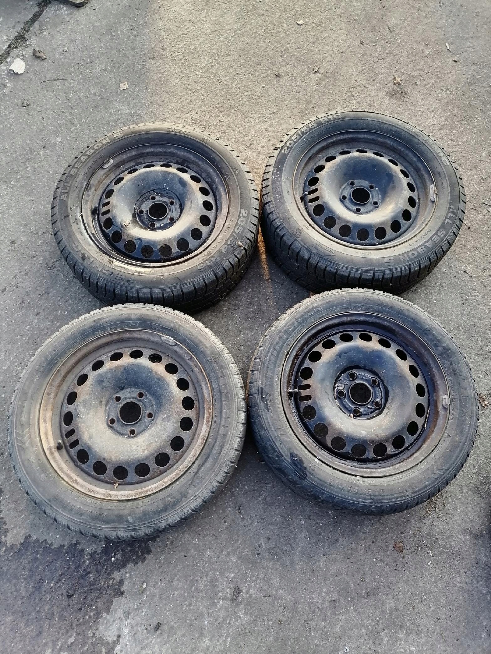 discs metal tyres OPEL 16" ET39 6.5J 5X105