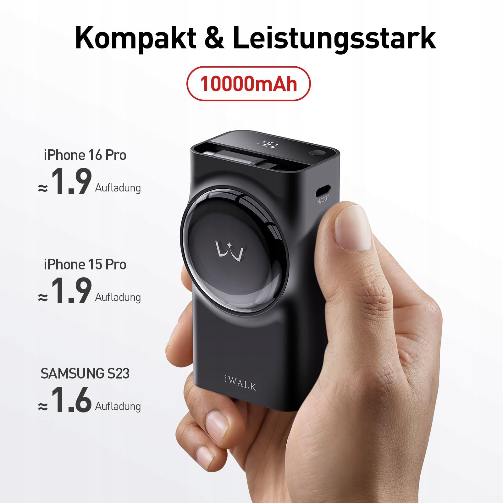IWALK Powerbank 10000mAh USB-C 30W Szybkie Ładowanie — miniatura 6
