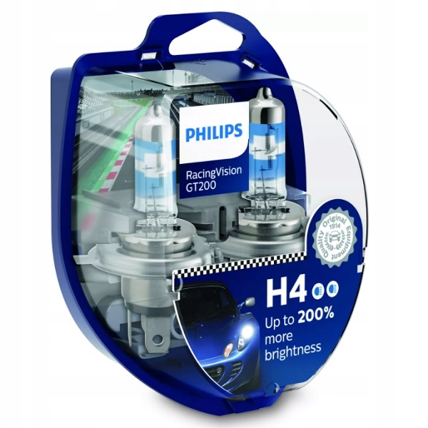 

Philips żarówka H4 12V RacingVision GT200 +200%