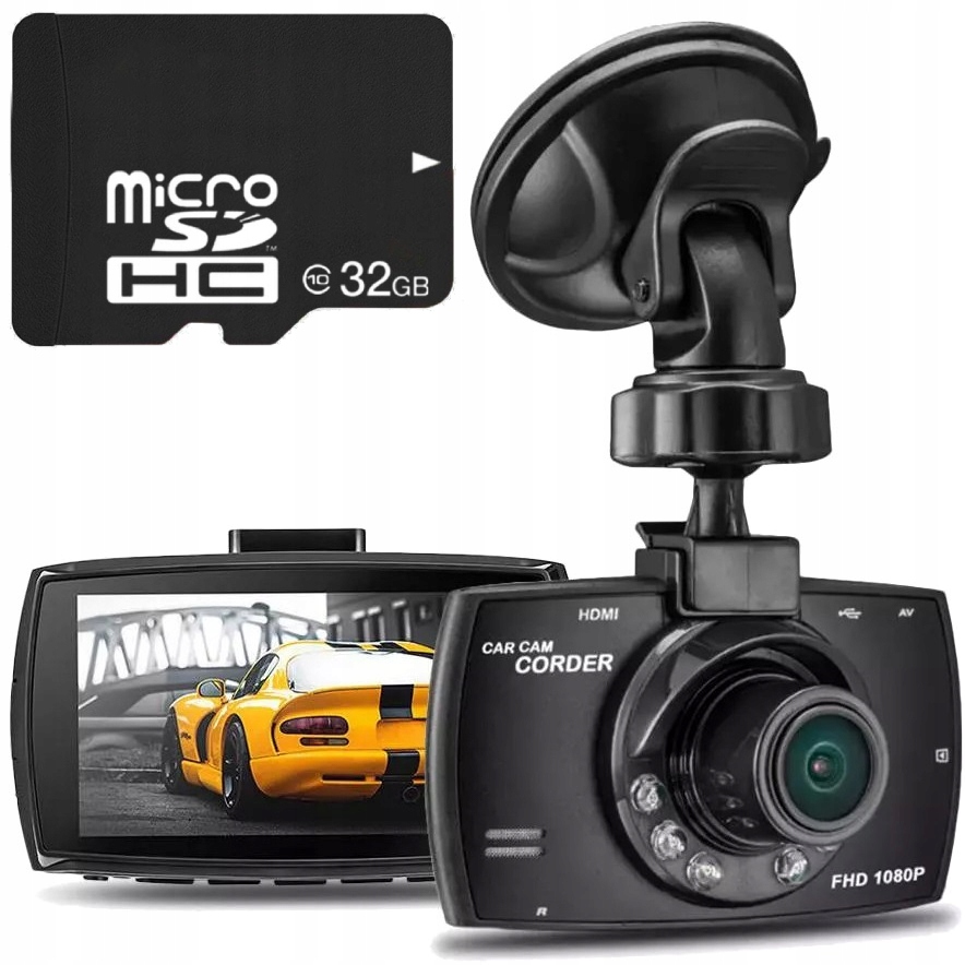 

Wideorejestrator Rejestrator Kamera Karta 32GB