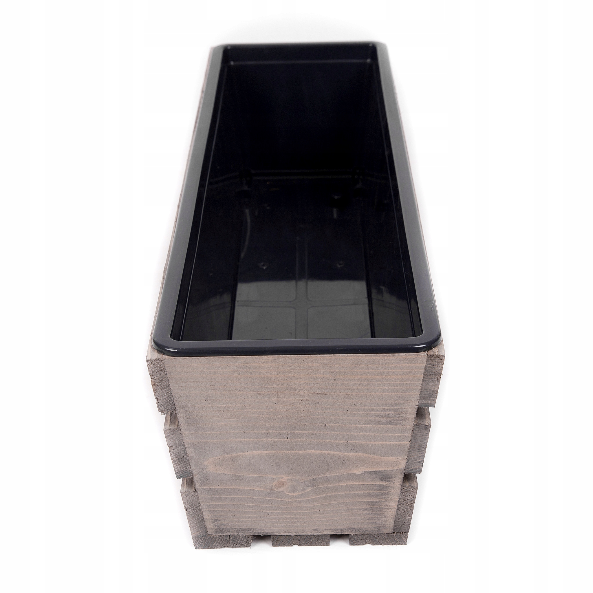 SKRZYNKA BALKONOWA DREWNIANA NA KWIATY WKŁAD SKRZYNKI DREWNIANE NA TARAS Długość maksymalna 60 cm