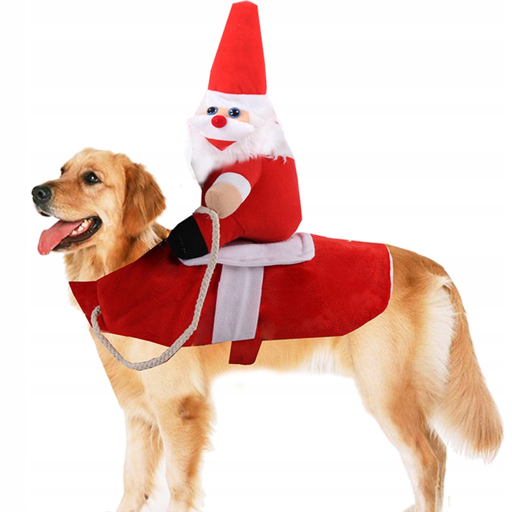 Levně Kostým Santa Clause pro psa velikosti M, vánoční