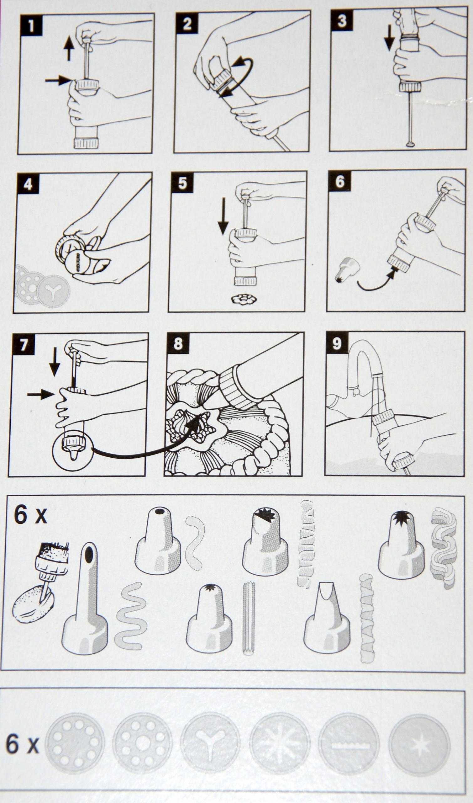DEKORATOR, STRZYKAWKA, SZPRYCA CUKIERNICZA Rodzaj akcesoriów dekorator