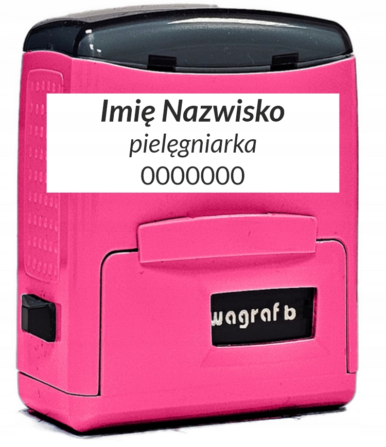 Pieczątka PIELĘGNIARSKA PIELĘGNIARKA MAŁA - Wagraf B1