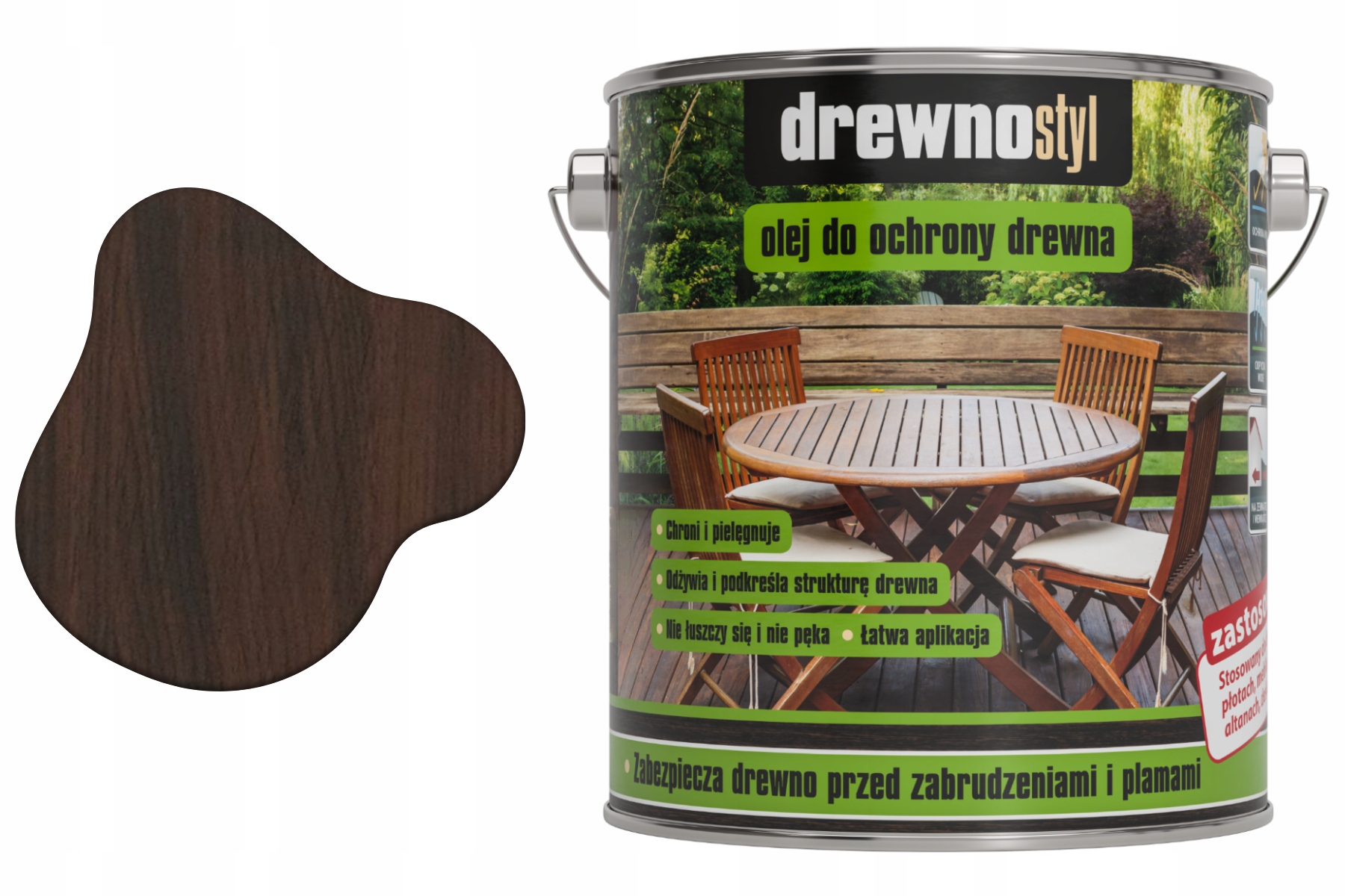 Olej do ochrony drewna palisander 2,5l Drewnostyl