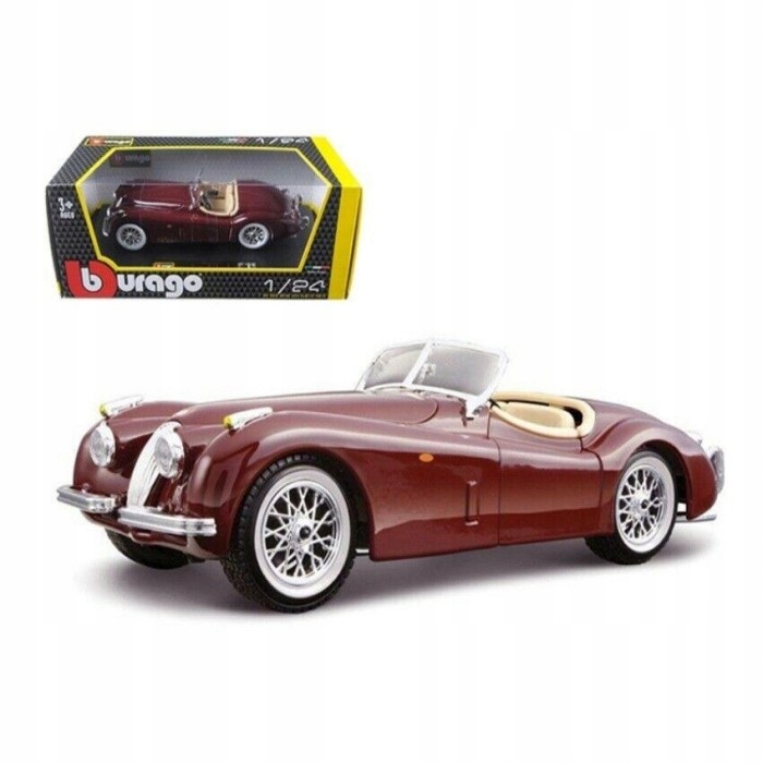 Jaguar Xk 120 Se Roadster červený Bburago