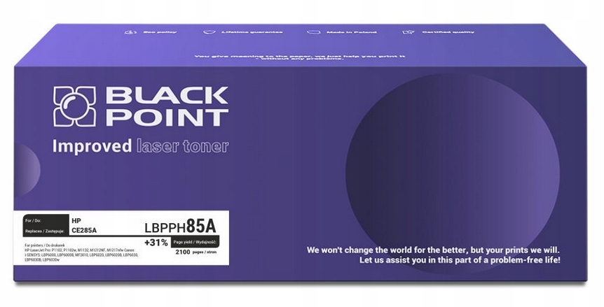 Toner Black Point LBPPH85A do Hp CE285A czarny (black) 2100 str