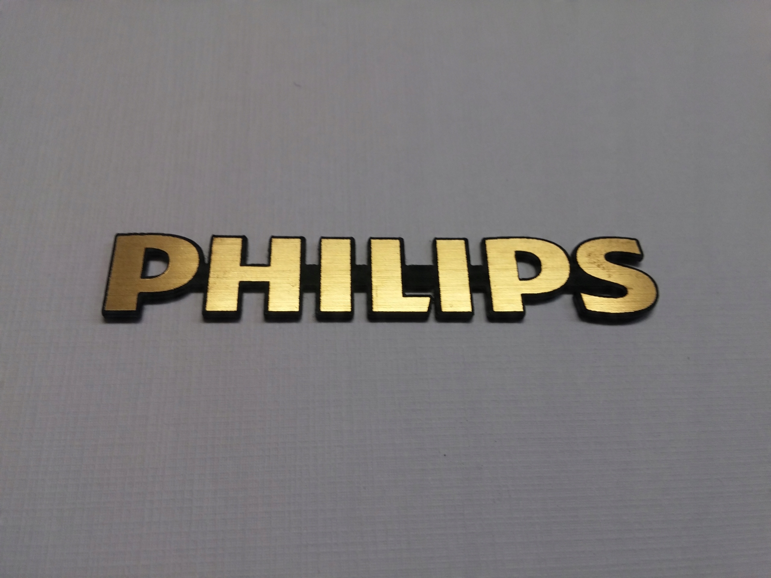 

Philips naklejka emblemat 30 x 5 mm * Złota