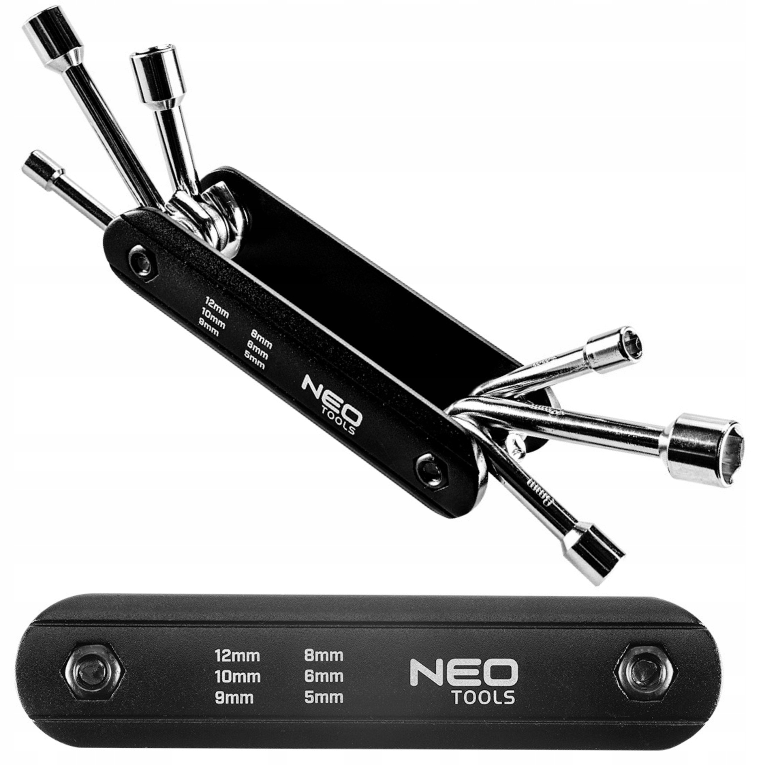 

Neo Klucze Nasadowe sześciokątne Nasadki 5-12 mm