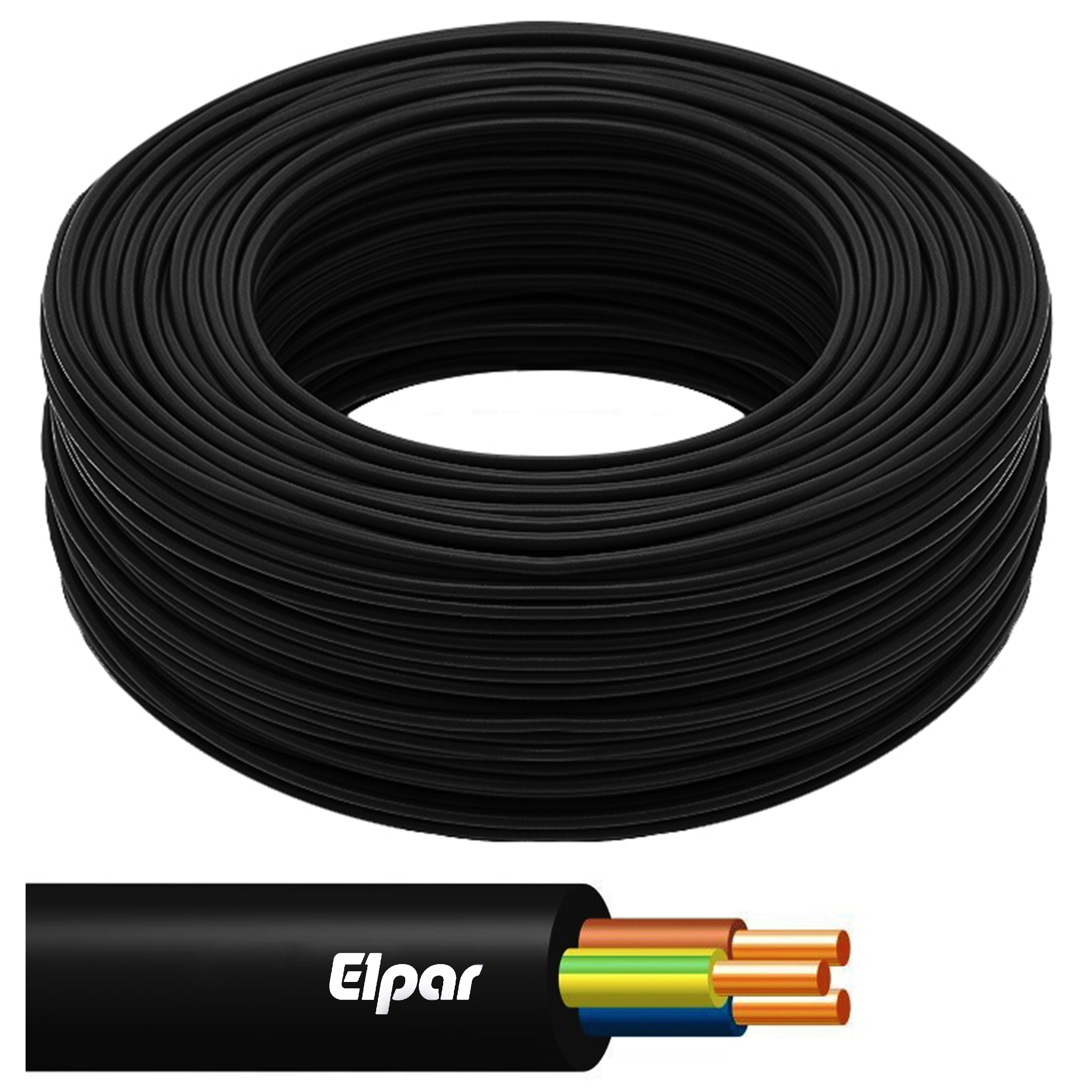 

Kabel okrągły przewód Yky 3x6 żo 06/1kV za metr