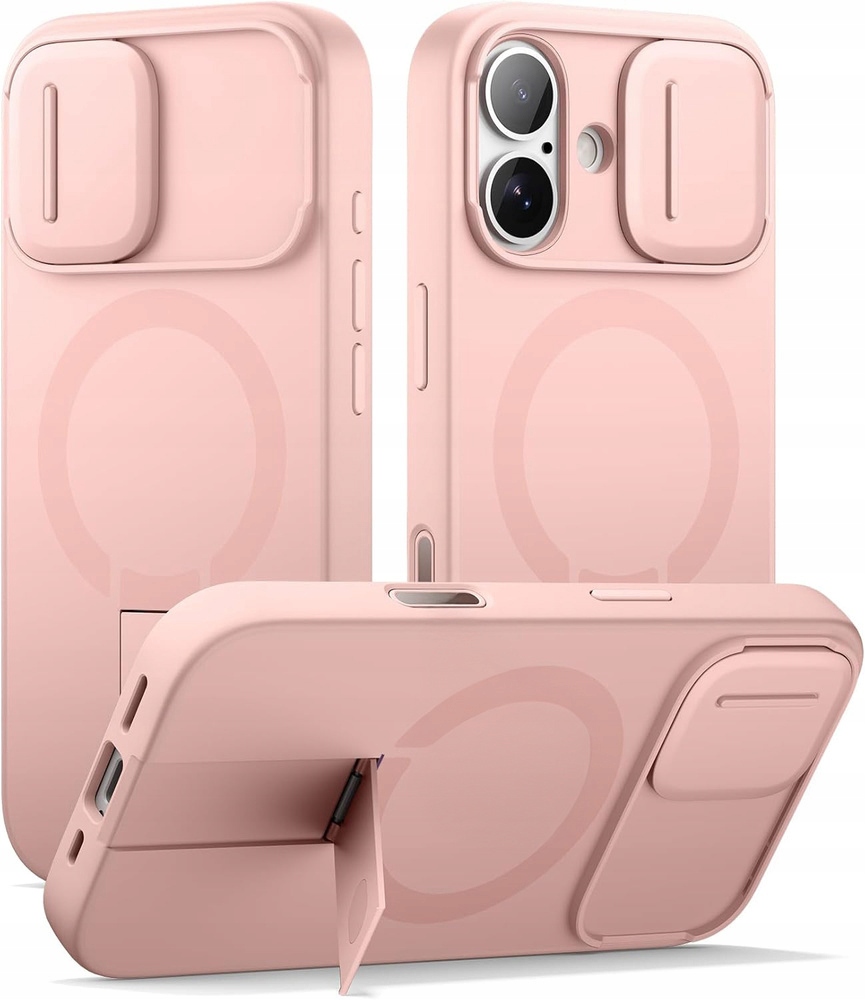 Pouzdro Suritch pro iPhone 17, ochrana fotoaparátu pro MagSafe, stojánek na pouzdro