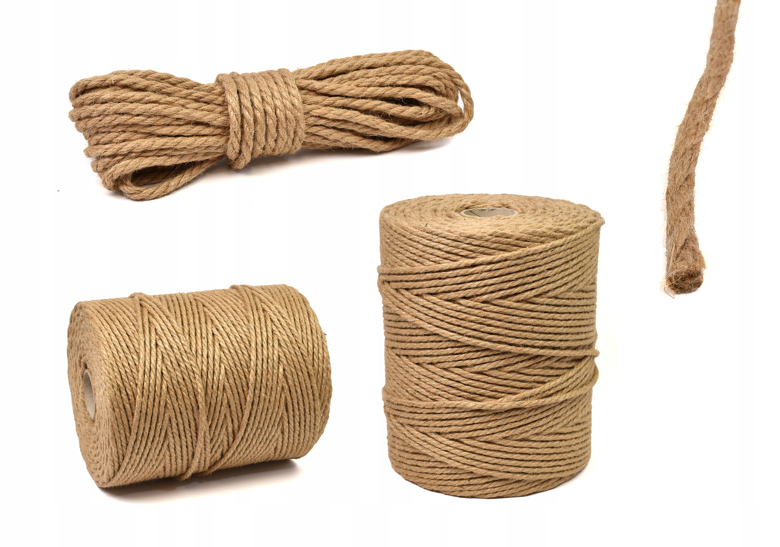 LINA JUTOWA DEKORACYJNA na Drapak 6mm - 100M Długość 100 m